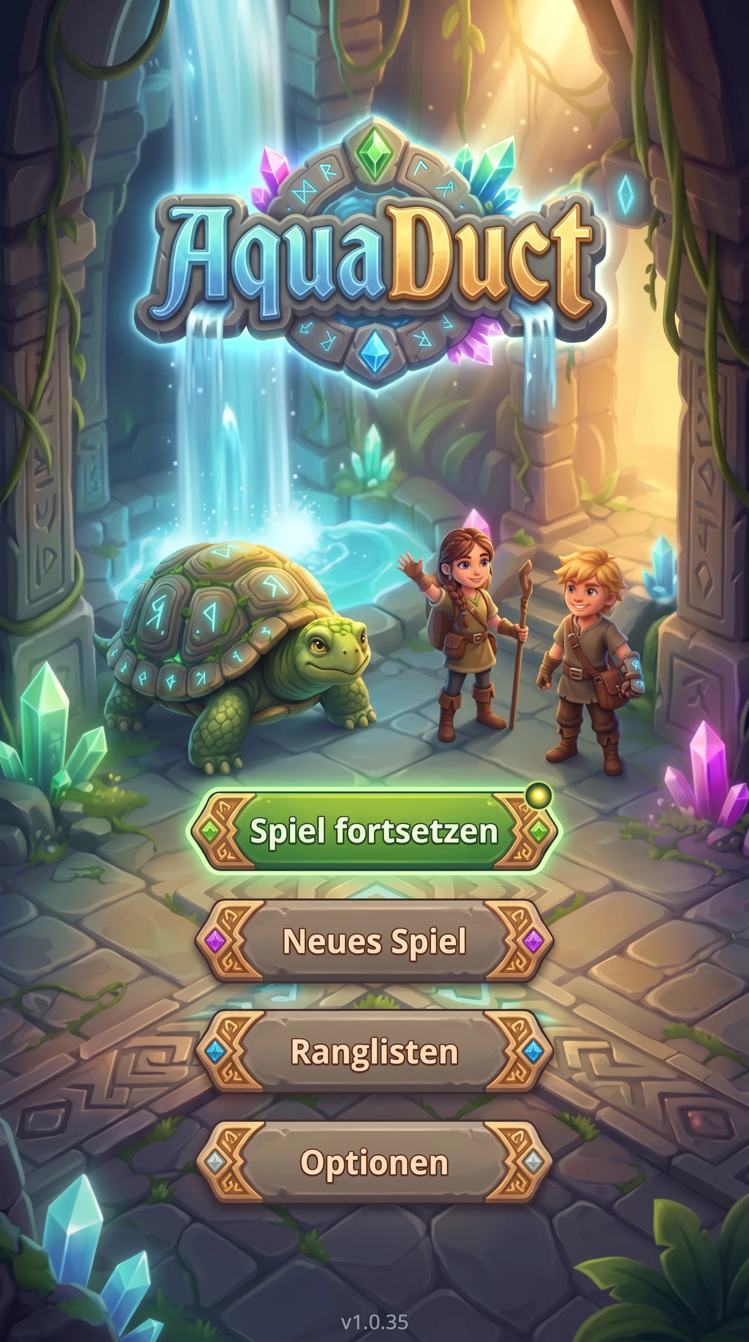 AquaDuct Startscreen
