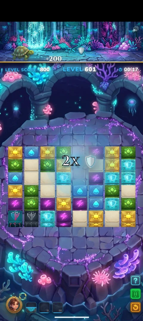 AquaDuct Level 601 Biolumineszenz Riff